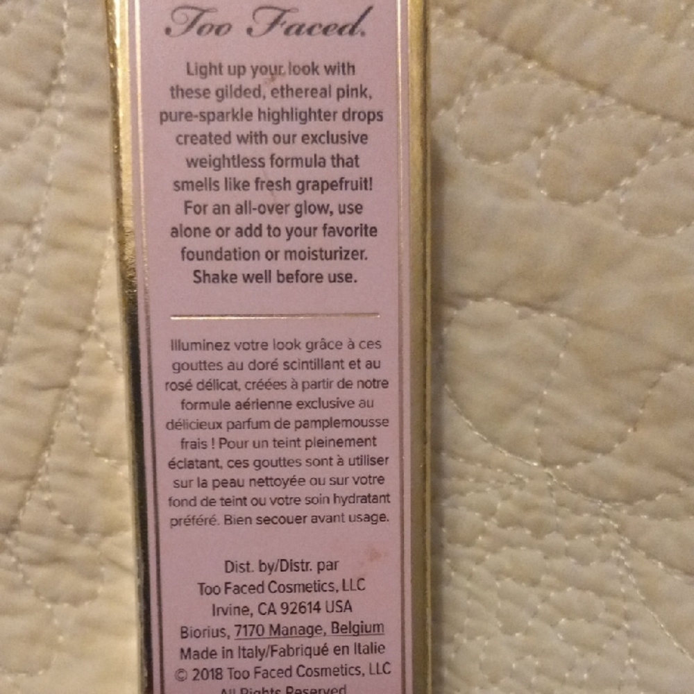 Too Faced Tutti Frutti Fresh Squeezed Highlighting Drops - Pink and Gold - Picture 2 of 2